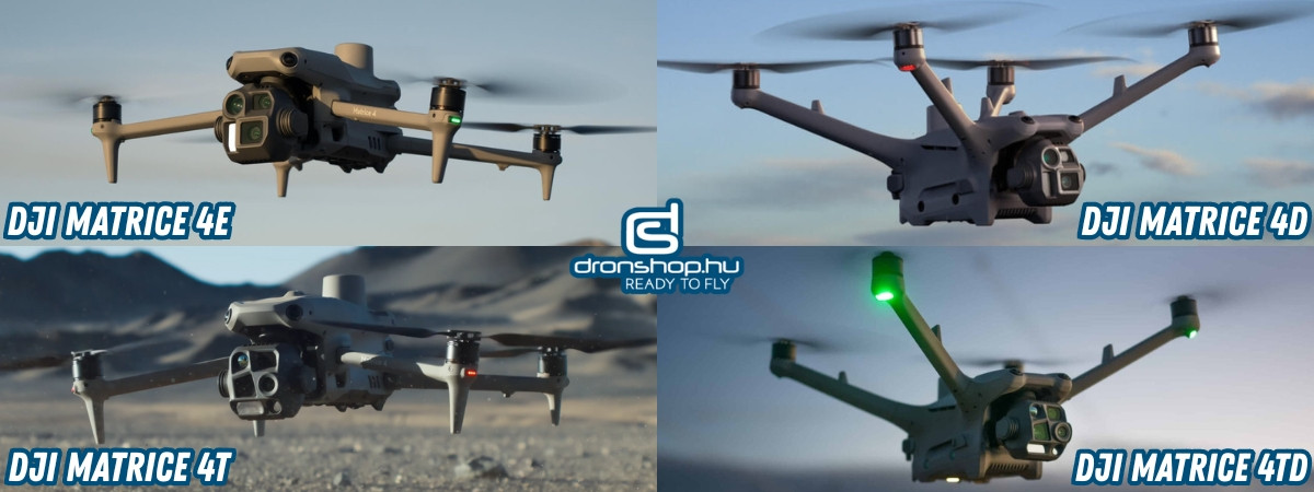 DJI Matrice 4E / 4T / 4D / 4TD – platformok ipari felméréshez