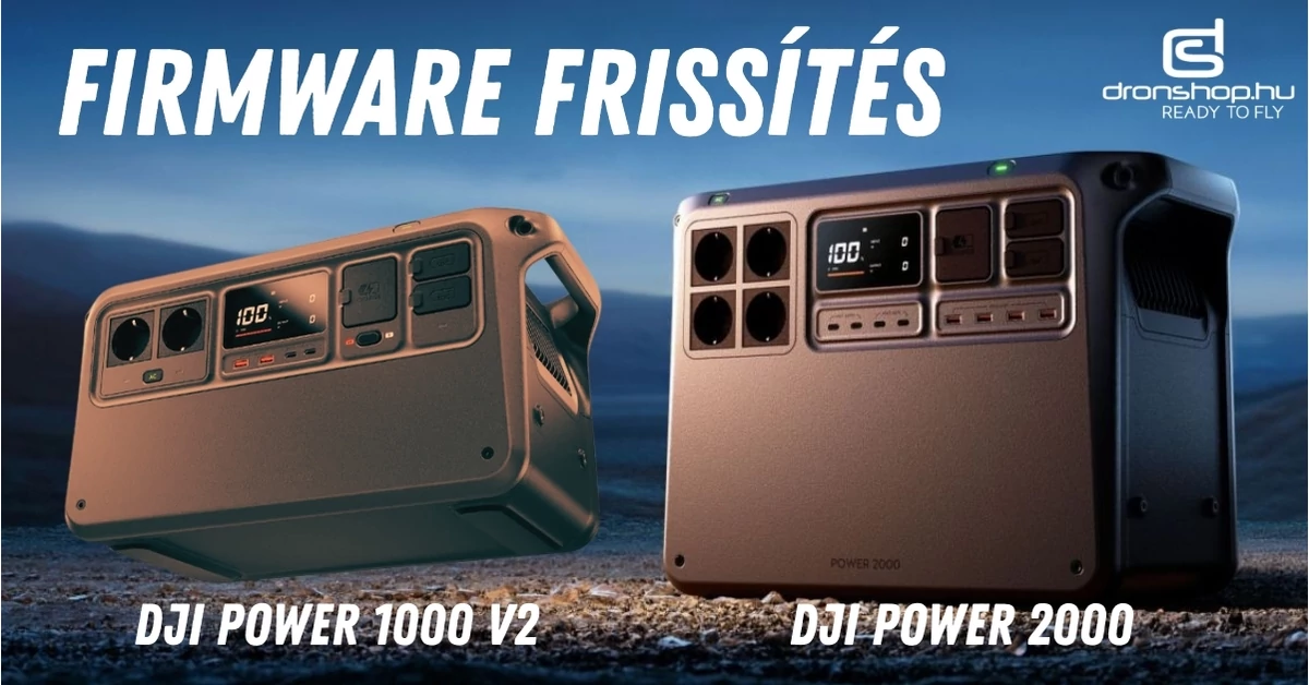 A DJI új firmware-frissítést adott ki a Power 2000 és 1000 V2-höz