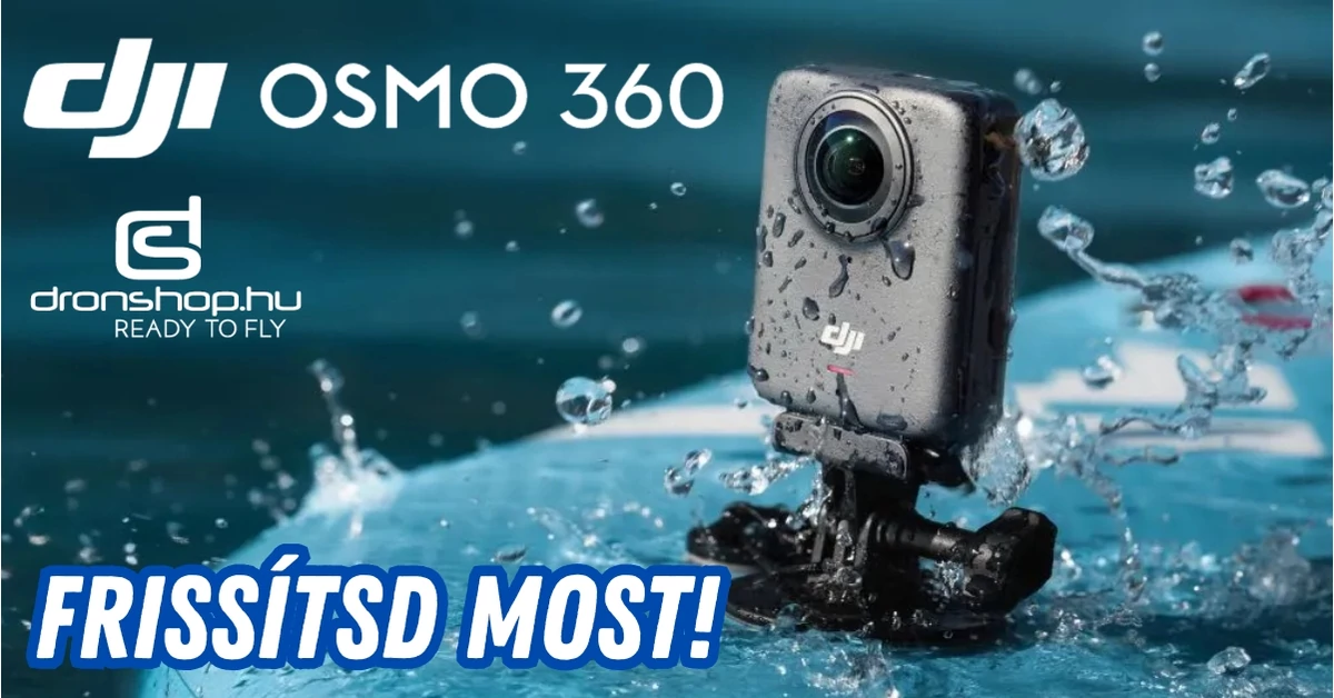 DJI Osmo 360 frissítés: SuperNight mód és hosszabb üzemidő