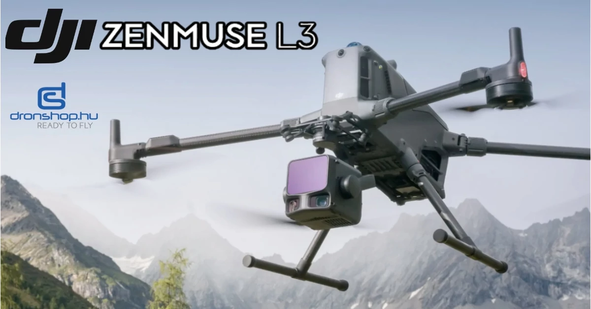 DJI Zenmuse L3: Újgenerációs nagy hatótavú LiDAR rendszer