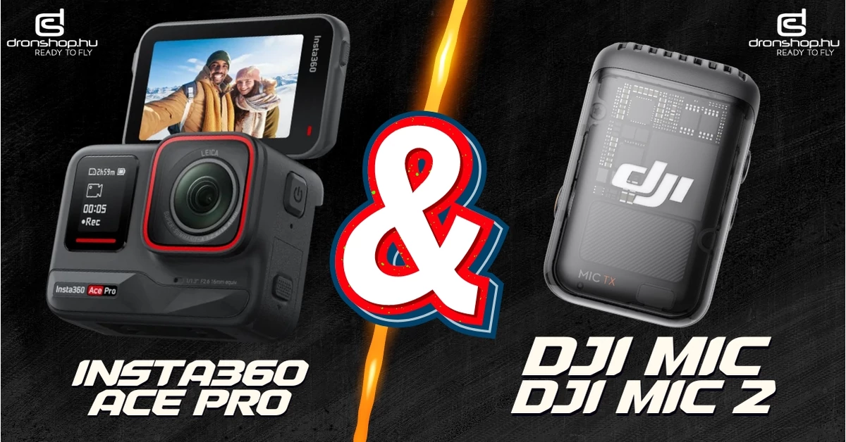 Az Insta360 Ace Pro kamera mostantól kompatibilis a DJI Mic-al