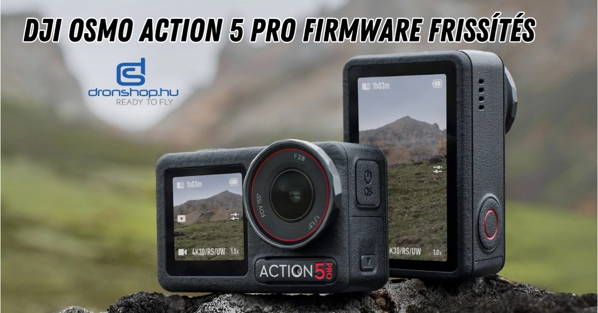 A DJI Osmo Action 5 Pro új firmware-je jelentős, új funkciókat hoz