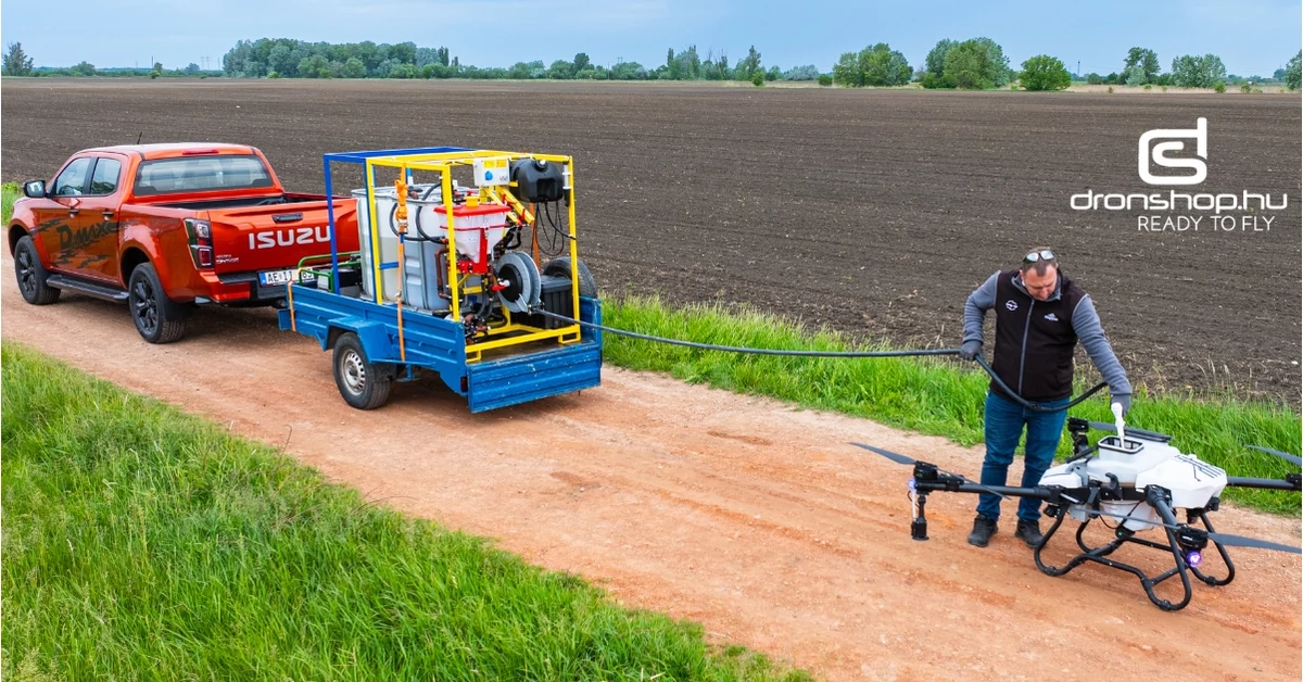 Hatékony permetezés drónokkal: innovatív keverő és kiadagoló tartályok
