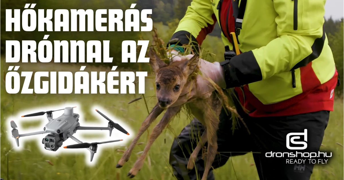Hőkamerás DJI drónokkal mentik az őzgidákat