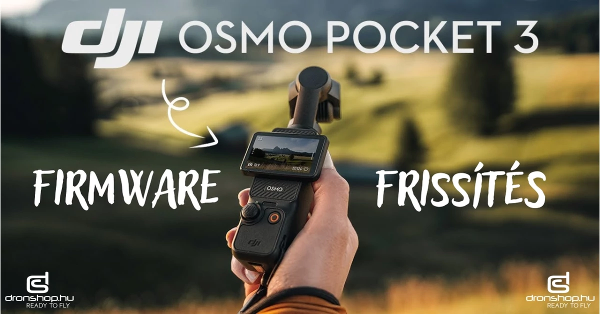A DJI új firmware frissítést adott ki az Osmo Pocket 3 kamerához