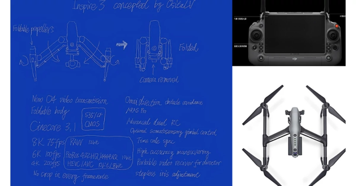 DJI Inspire 3: További képek a közelgő professzionális drón megjelenéséről