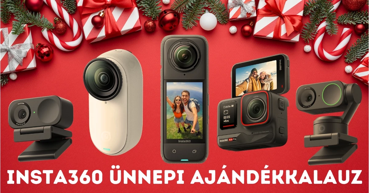Insta360 Ünnepi Ajándékkalauz: Legjobb kamerák szeretteid számára