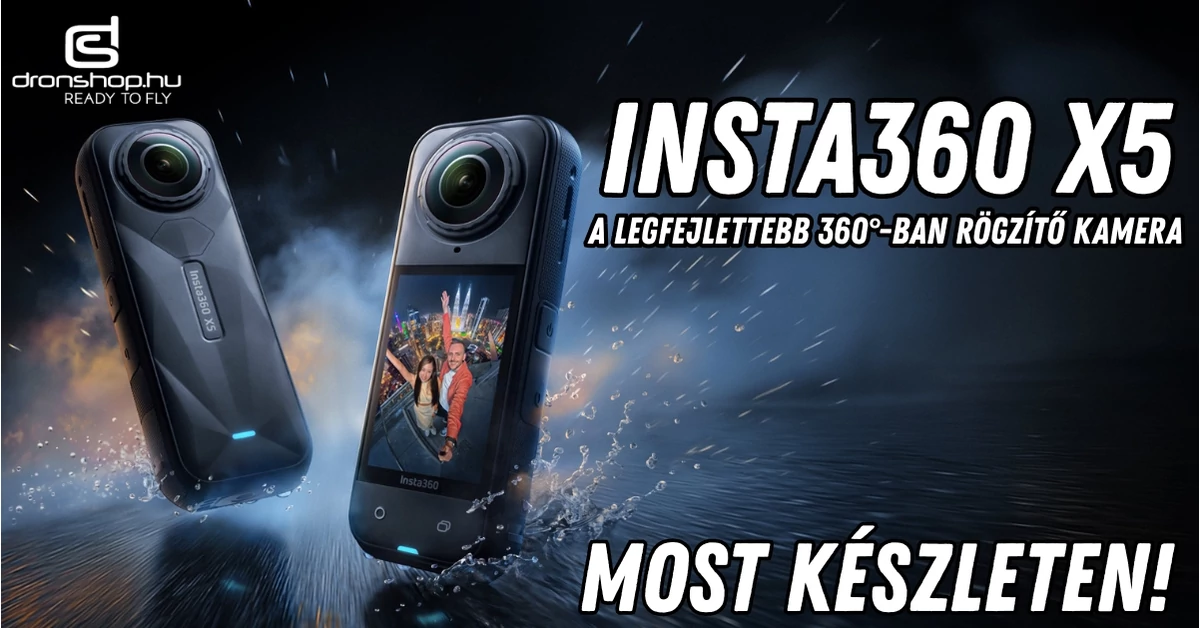 Insta360 X5: A világ legokosabb, legstrapabíróbb 360°-os kamerája