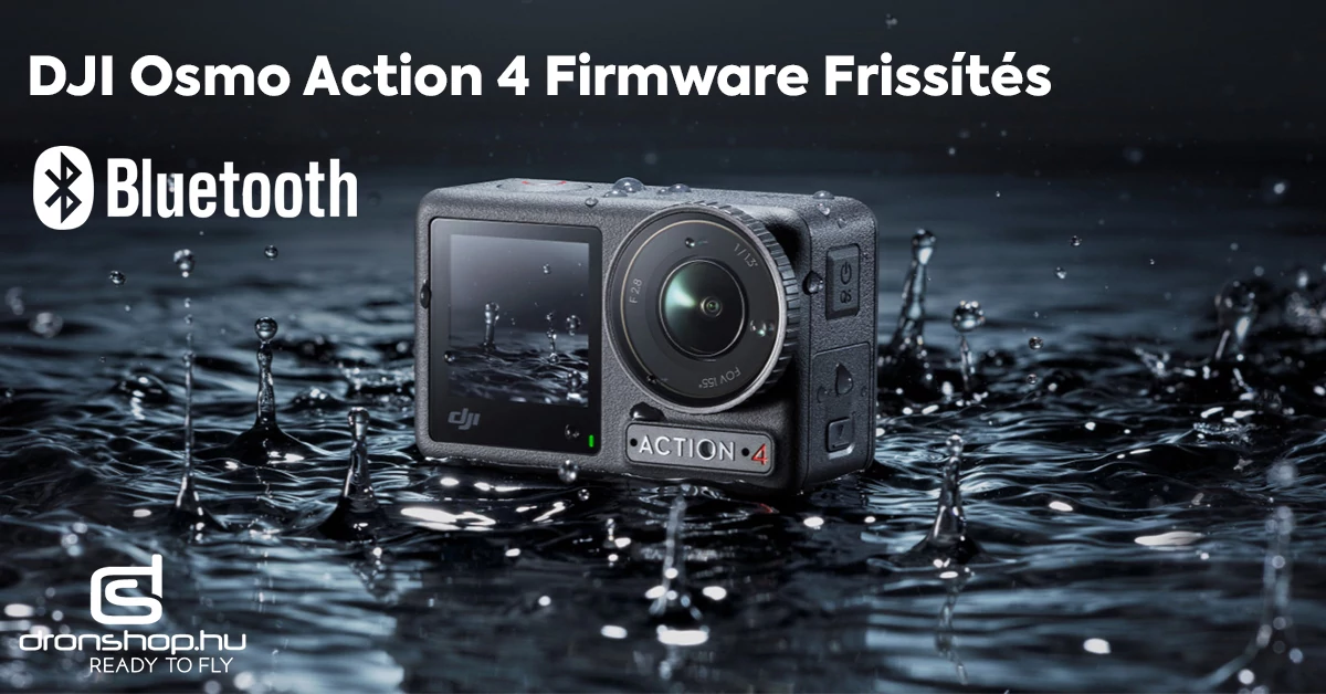 DJI Osmo Action 4 firmware frissítés: Bluetooth támogatás a DJI Mic 2-vel