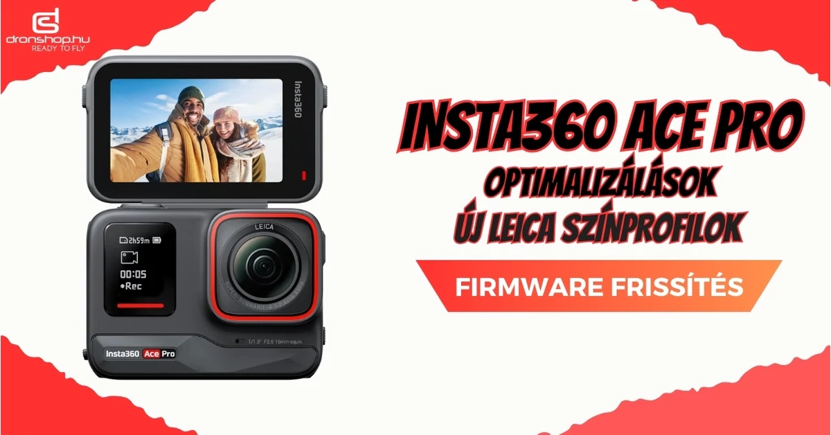 Insta360 Ace Pro firmware frissítés: Optimalizálás és új színprofilok