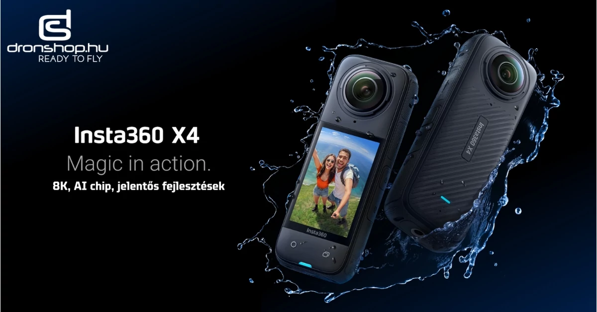 Insta360 X4: 8K, AI chip, jelentős fejlesztések