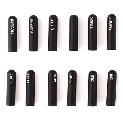 Radiomaster Labeled Silicon Switch Cover Set Long Black