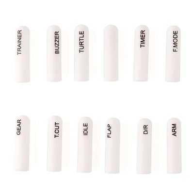 Radiomaster Labeled Silicon Switch Cover Set Long White