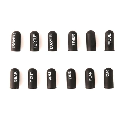 Radiomaster Labeled Silicon Switch Cover Set Short Black