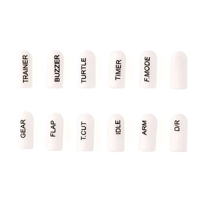 Radiomaster Labeled Silicon Switch Cover Set Short White