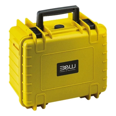 B&amp;W Type 2000 Drone Case For DJI Mini 4 Pro - Yellow