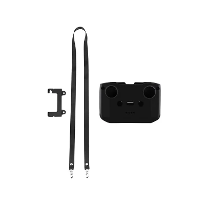 Szilikon védő nyakpánttal Fekete - Air 2 / Mini 2