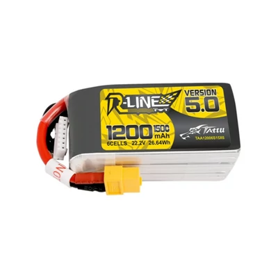 Tattu R-Line 5.0 1200mAh 22.2V 150C 6S1P XT60 akkumulátor