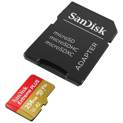 SanDisk Extreme PLUS 256GB MicroSD Card - V30 A2
