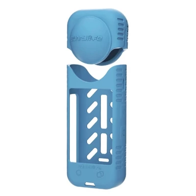 Sunnylife Silicone case and Lens cover for Insta360 X4 - Blue