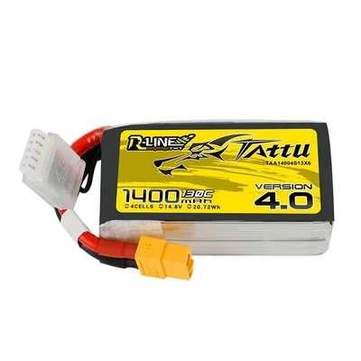 Tattu R-Line 4.0 1400mAh 14,8V 130C 4S1P XT60 akkumulátor