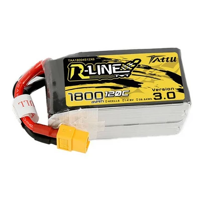 Tattu R-Line V3 LiPo Battery 1800 mAh 4S1P 120C XT60