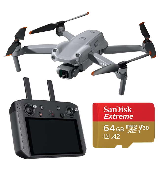 Drona DJI Air 2S Smart Controller w Memory Bundle