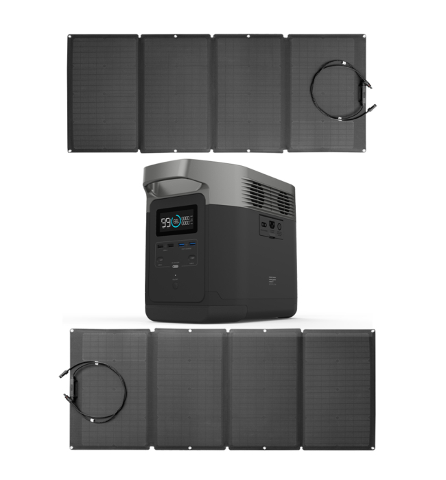 EcoFlow Delta 1300 w 2x Solar Panel