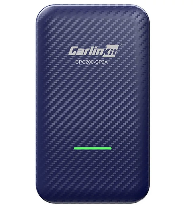 Carlinkit CP2A Wireless Adapter for Apple Carplay - Android Auto - Blue