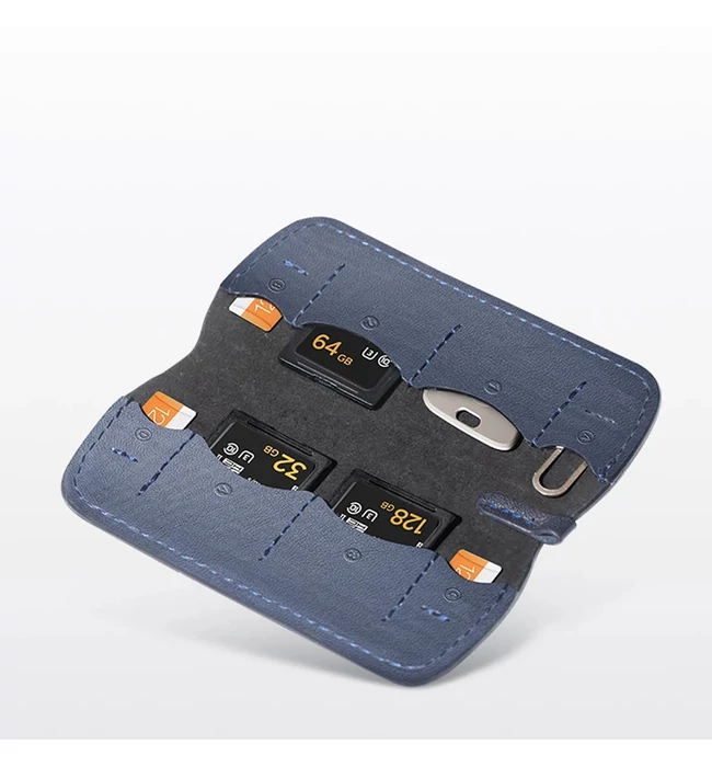 PGYTECH Memory Card Wallet - Deep Navy