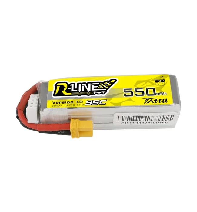 Tattu R-Line LiPo Battery 95C XT30 550mAh 4S