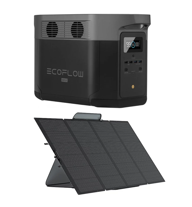 EcoFlow Delta Max 2000 + 400w Solar Panel Combo