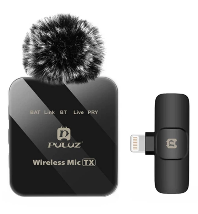 Puluz Lightning Wireless Lavalier Microphone PU647B