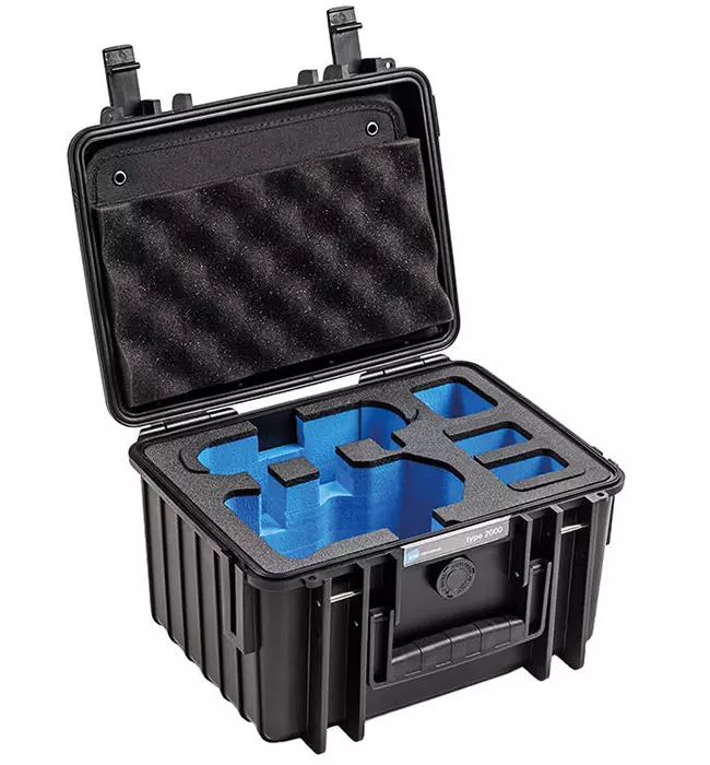 B&W Type 2000 Drone Case For DJI Mini 3 Pro - Black