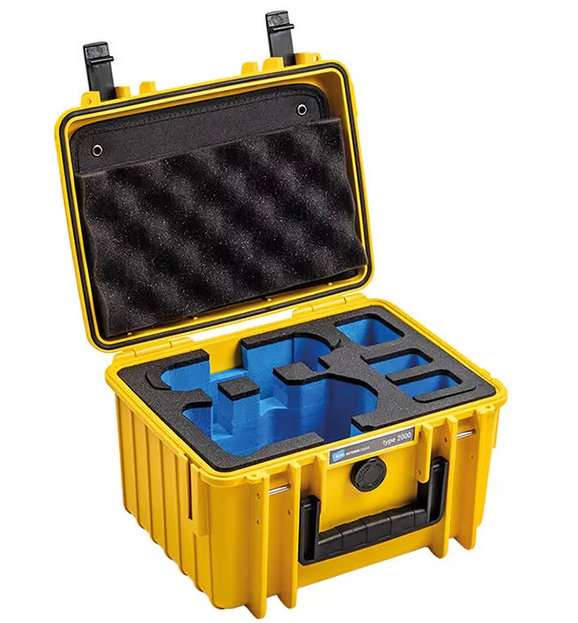 B&W Type 2000 Drone Case For DJI Mini 3 Pro - Yellow