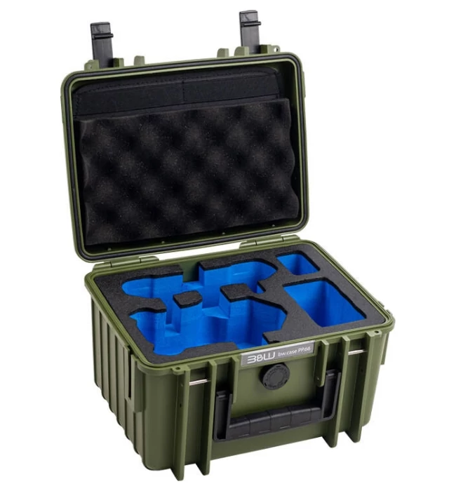B&W Type 2000 Drone Case For DJI Mini 4 Pro - Green