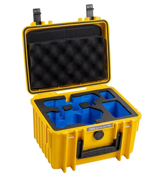 B&W Type 2000 Drone Case For DJI Mini 4 Pro - Yellow