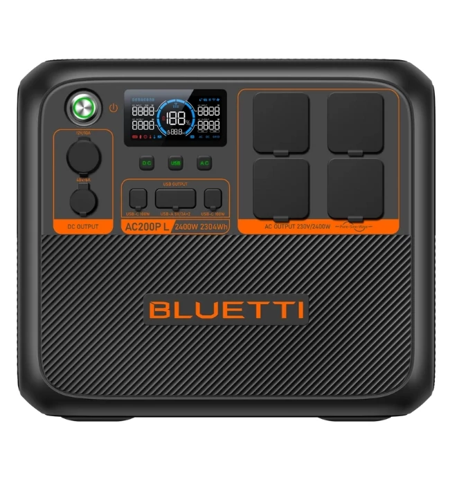 Bluetti AC200PL Hordozható Áramforrás | 2400W 2304Wh