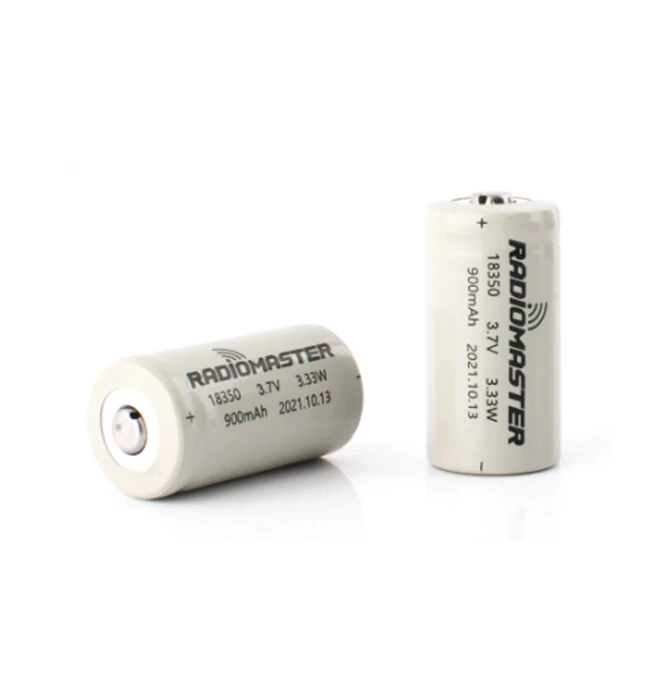 RadioMaster 900mah 3.7v Li-ion 18350 Akkumulátor Zorro-hoz (2db)
