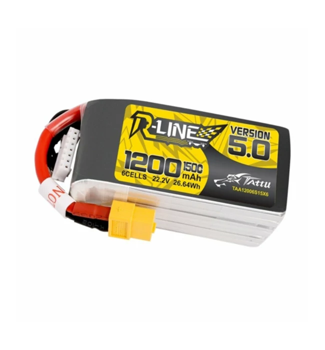 Tattu R-Line 5.0 1200mAh 22.2V 150C 6S1P XT60 akkumulátor