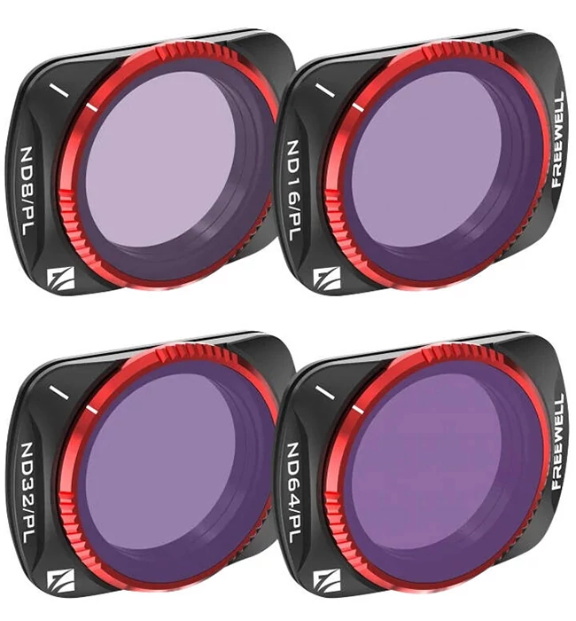 Freewell Bright Day Filter 4 Pack for DJI Osmo Pocket 3