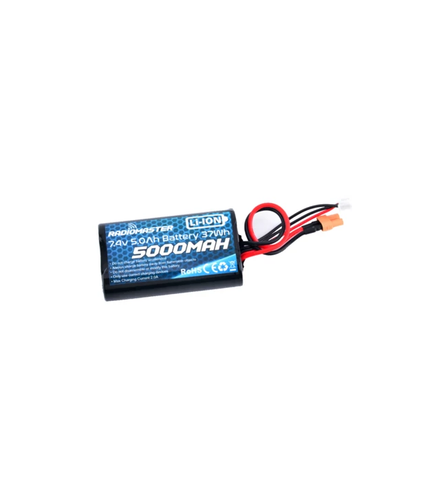 RadioMaster 2S1P 7.4V 5000mAh Li-Ion Akkumulátor XT30 Csatlakozóval