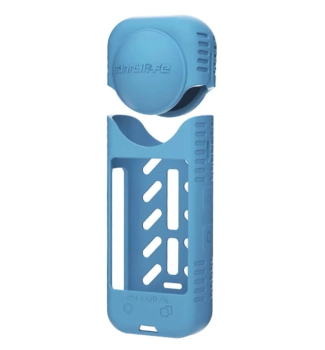 Sunnylife Silicone case and Lens cover for Insta360 X4 - Blue