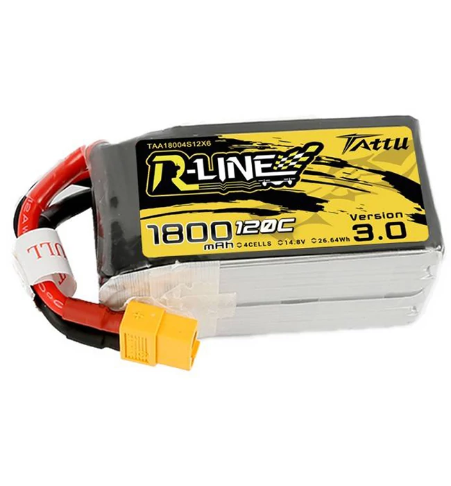 Tattu R-Line V3 LiPo Battery 1800 mAh 4S1P 120C XT60