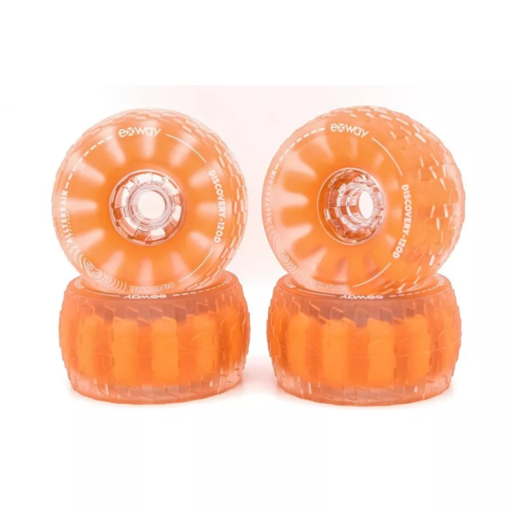 IWONDER Cloud Wheel 105mm All-Terrain Electric Skateboard Wheels – Damping Foam Core, 78A Urethane, ABEC 7 Bearings